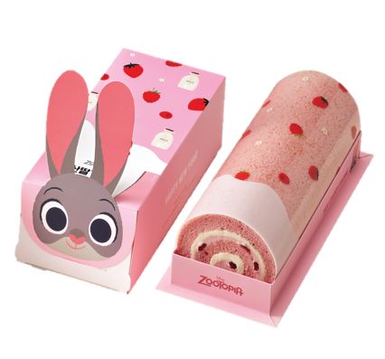 산딸기 라떼 롤케이크